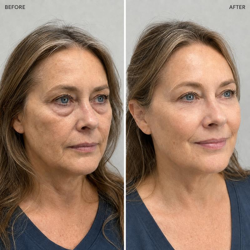Client facial result image